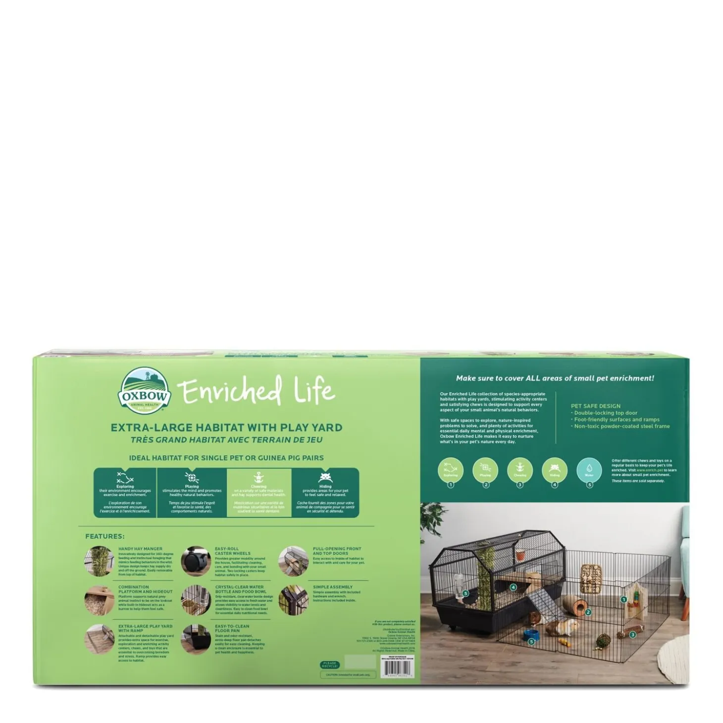 Habitat for Rodents with Play Yard