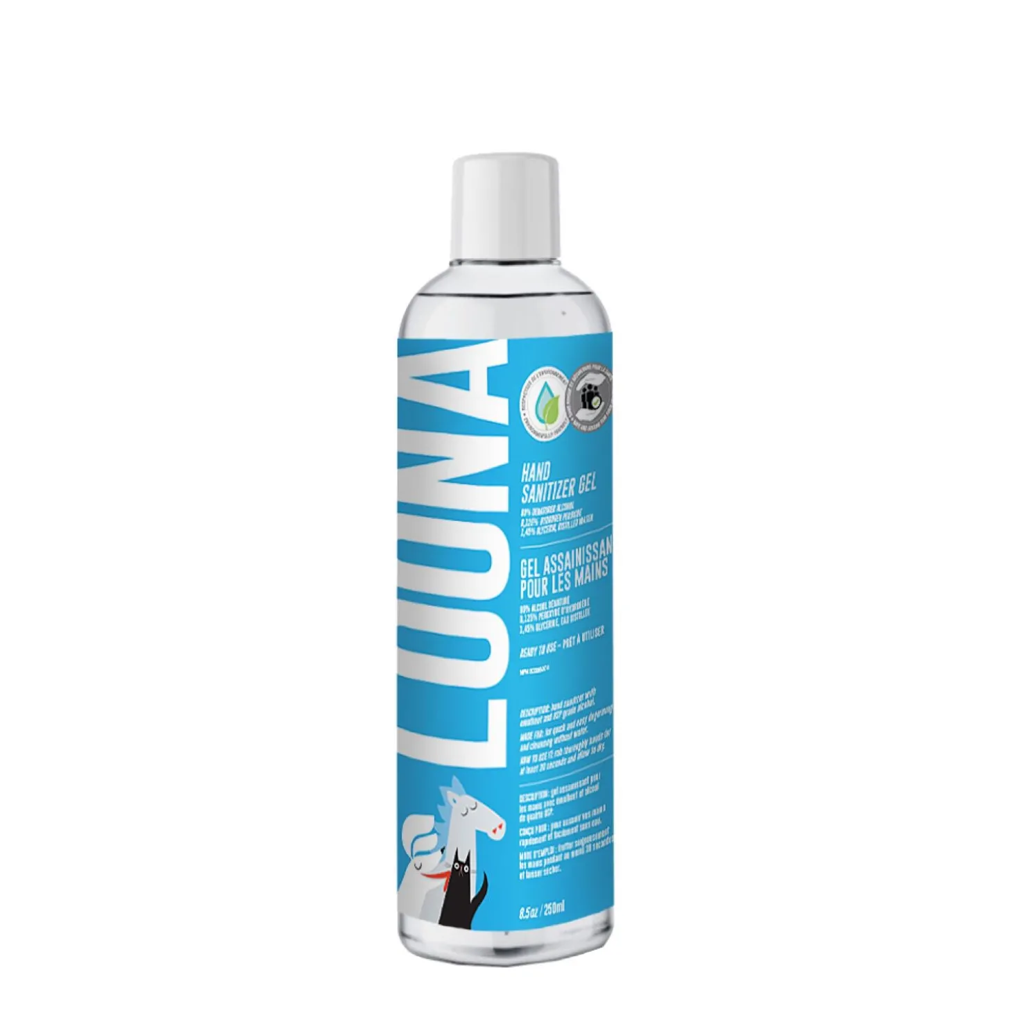 Hand sanitizing gel, 250 ml