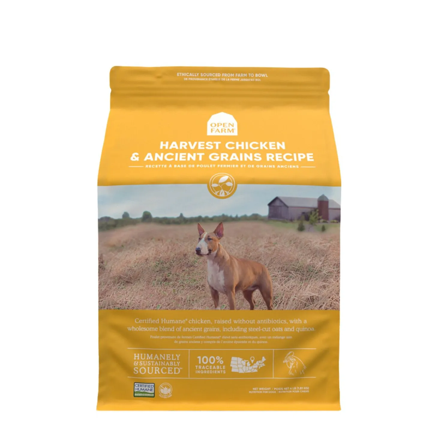 Harvest chicken & ancient grains dry dog food