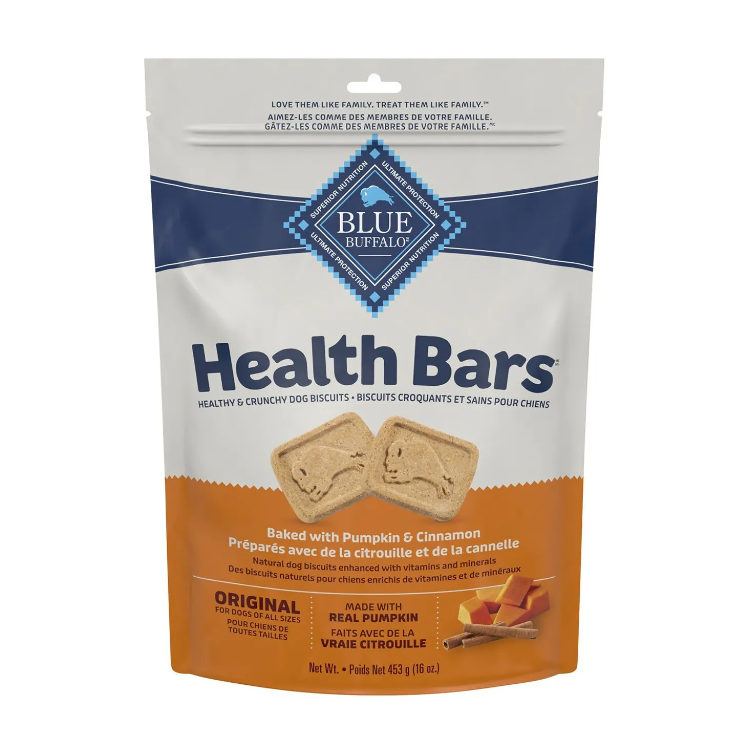 Health Bars dog biscuits, pumpkin and cinnamon