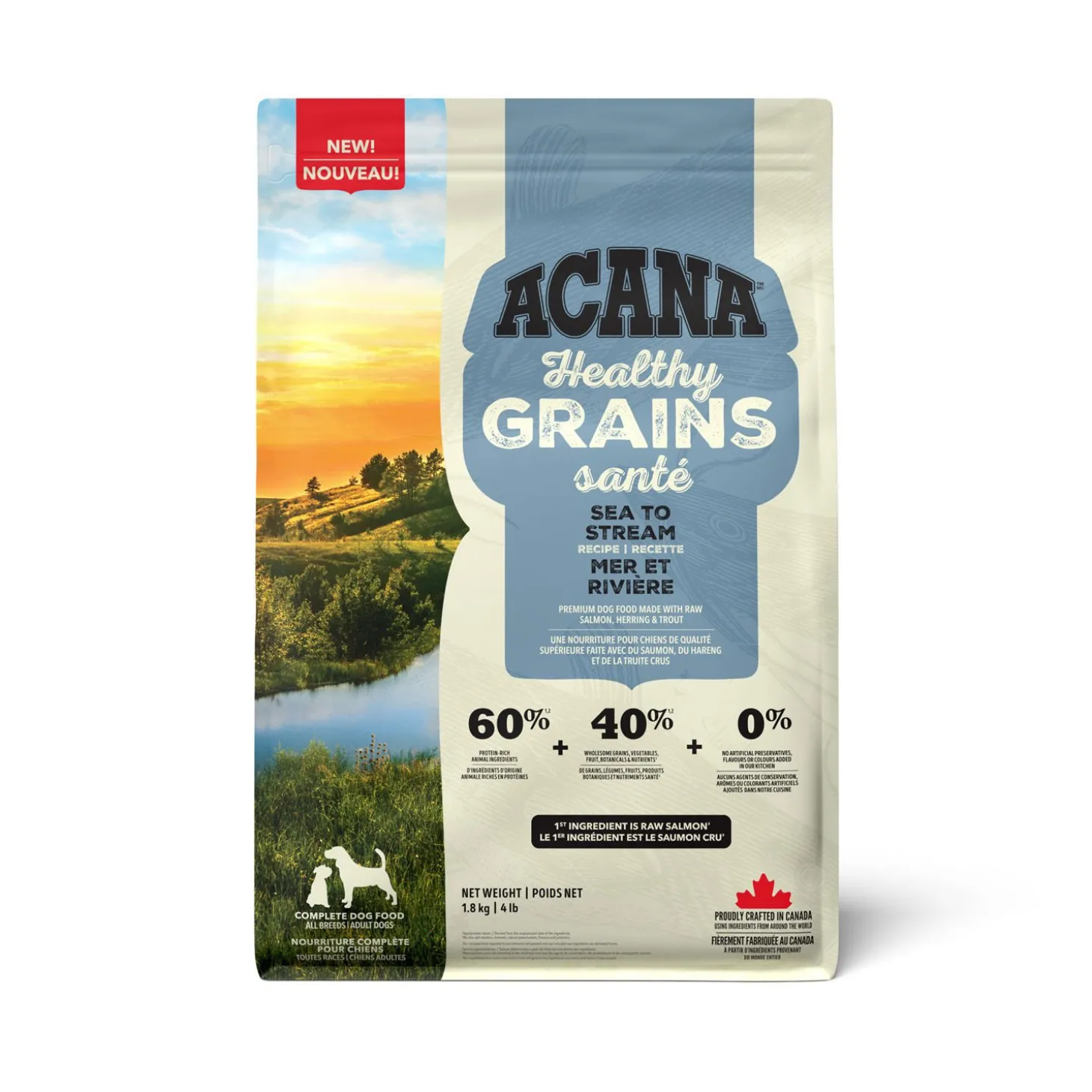 Healthy Grains Sea to Stream Dry Food for Dogs, 1.8 kg
