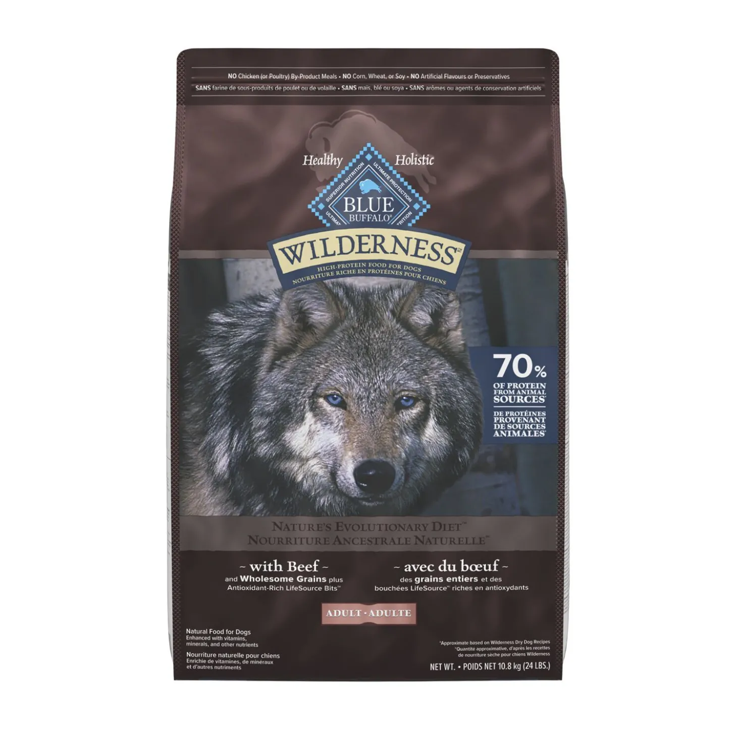 High Protein Beef Formula Dry Food for Adult Dogs