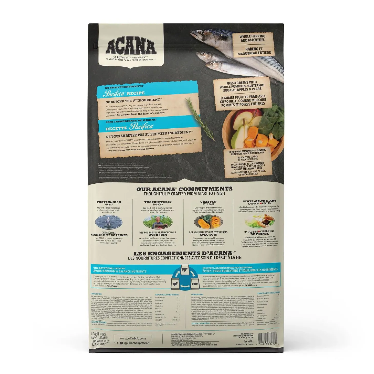 Highest Protein Pacifica Dry Dog Food Recipe, 11.4 kg