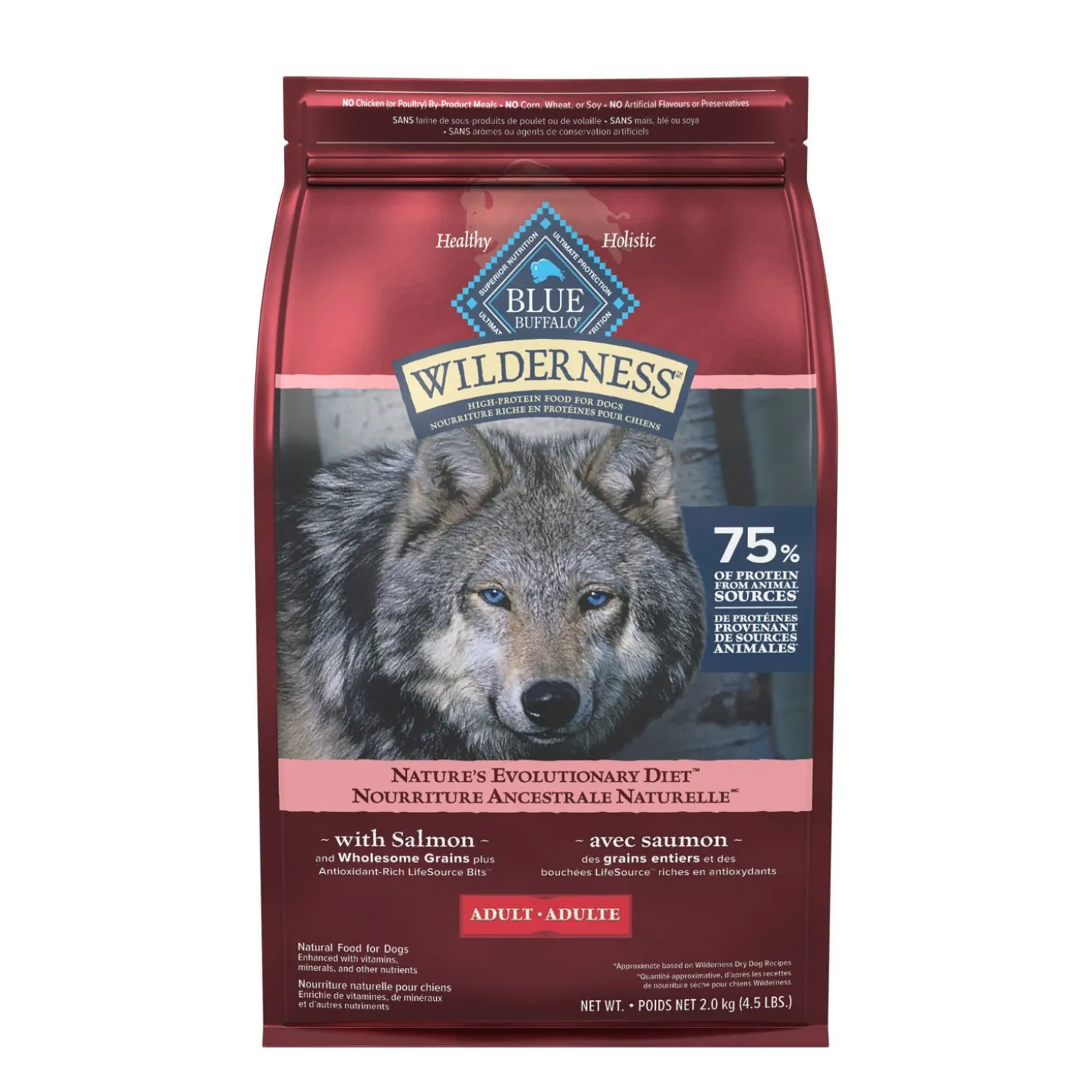 High-protein Salmon Dry Food for Adult Dogs, 2 kg