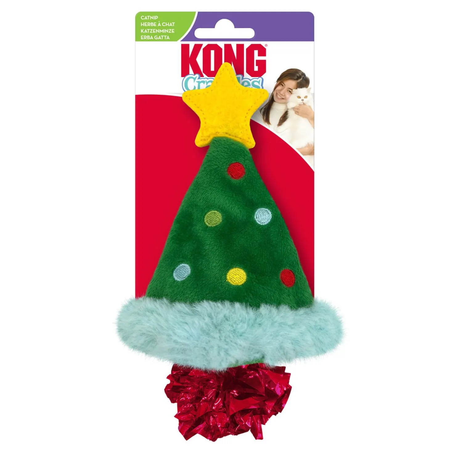 Holiday Crackles Christmas Tree for Cats
