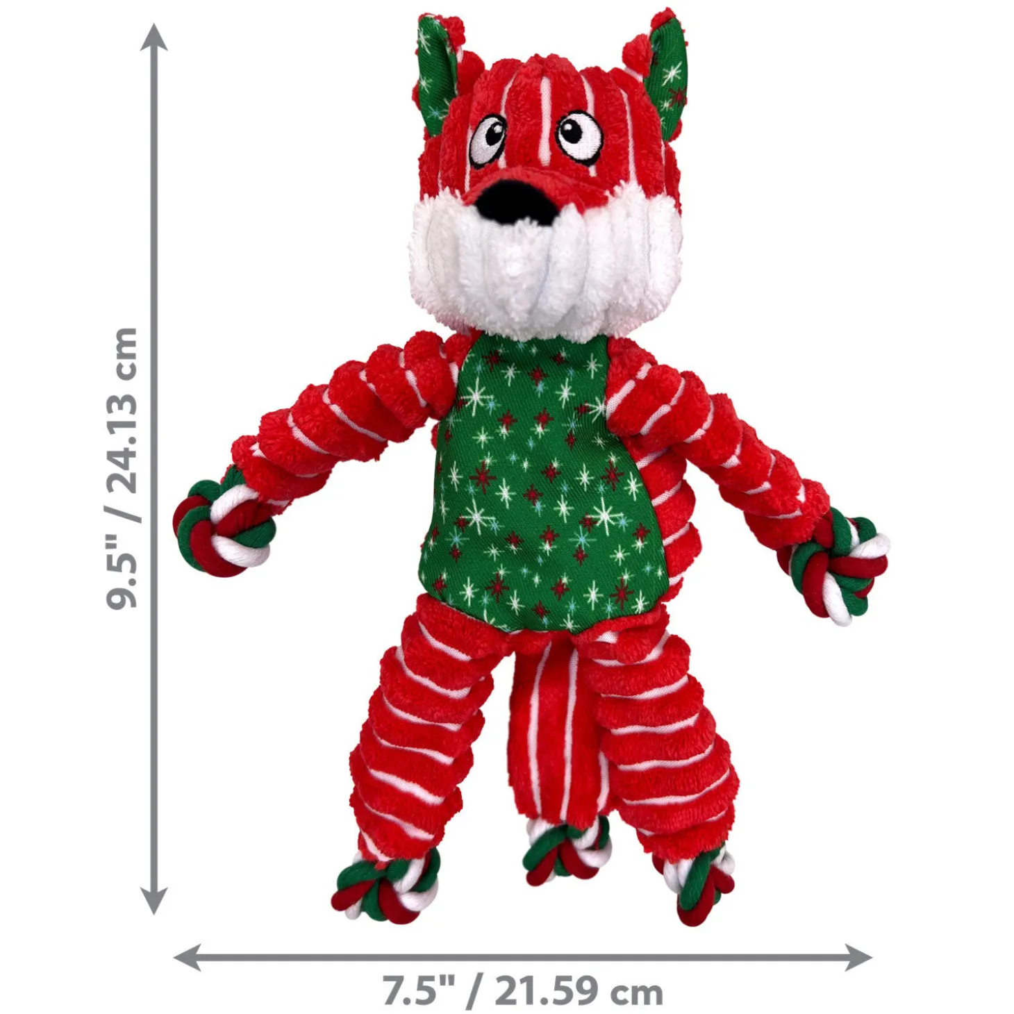 Holiday Floppy Knots Fox for Dogs