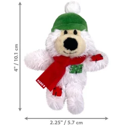 Holiday Softies Bear Toy for Cats, Assorted