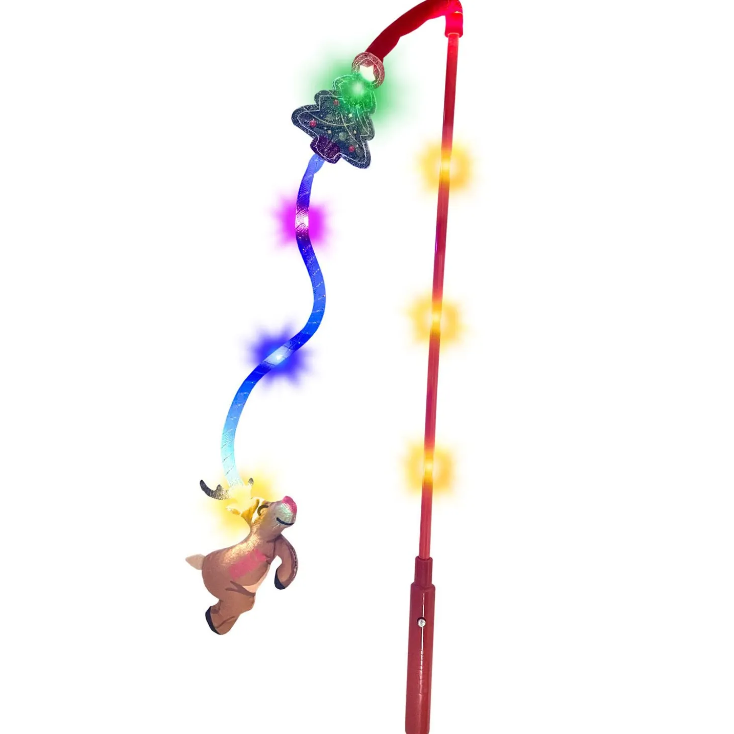 Holiday Teaser Light-Up Reindeer for Cats