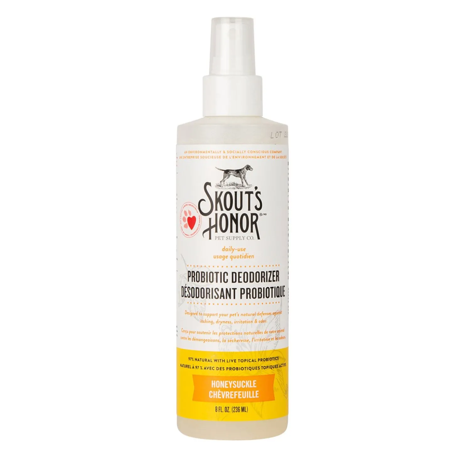 Honeysuckle Probiotic Daily Use Deodorizer, 236 ml