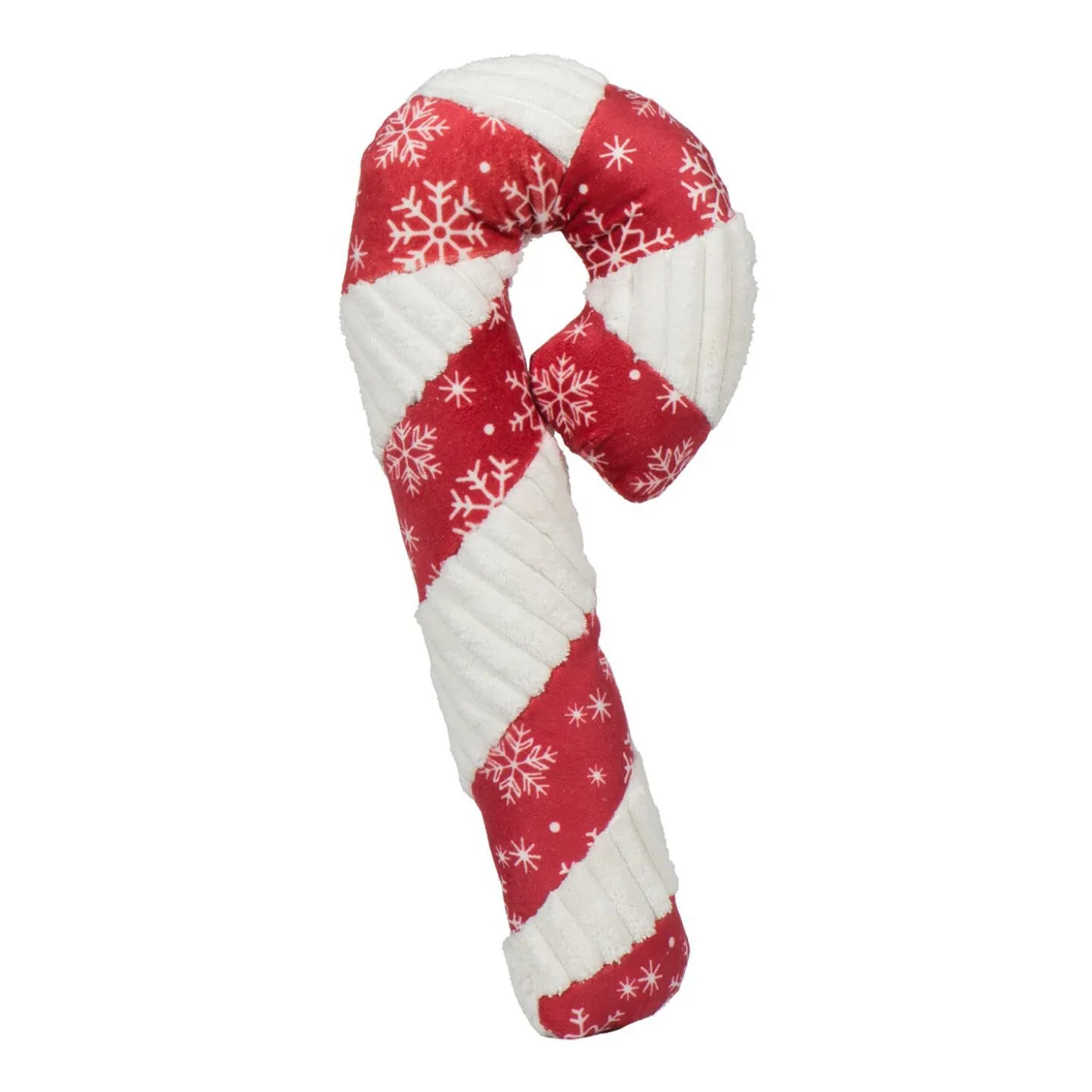 HuggleHounds Jingle all the Way Plush Candy Cane Dog Toy
