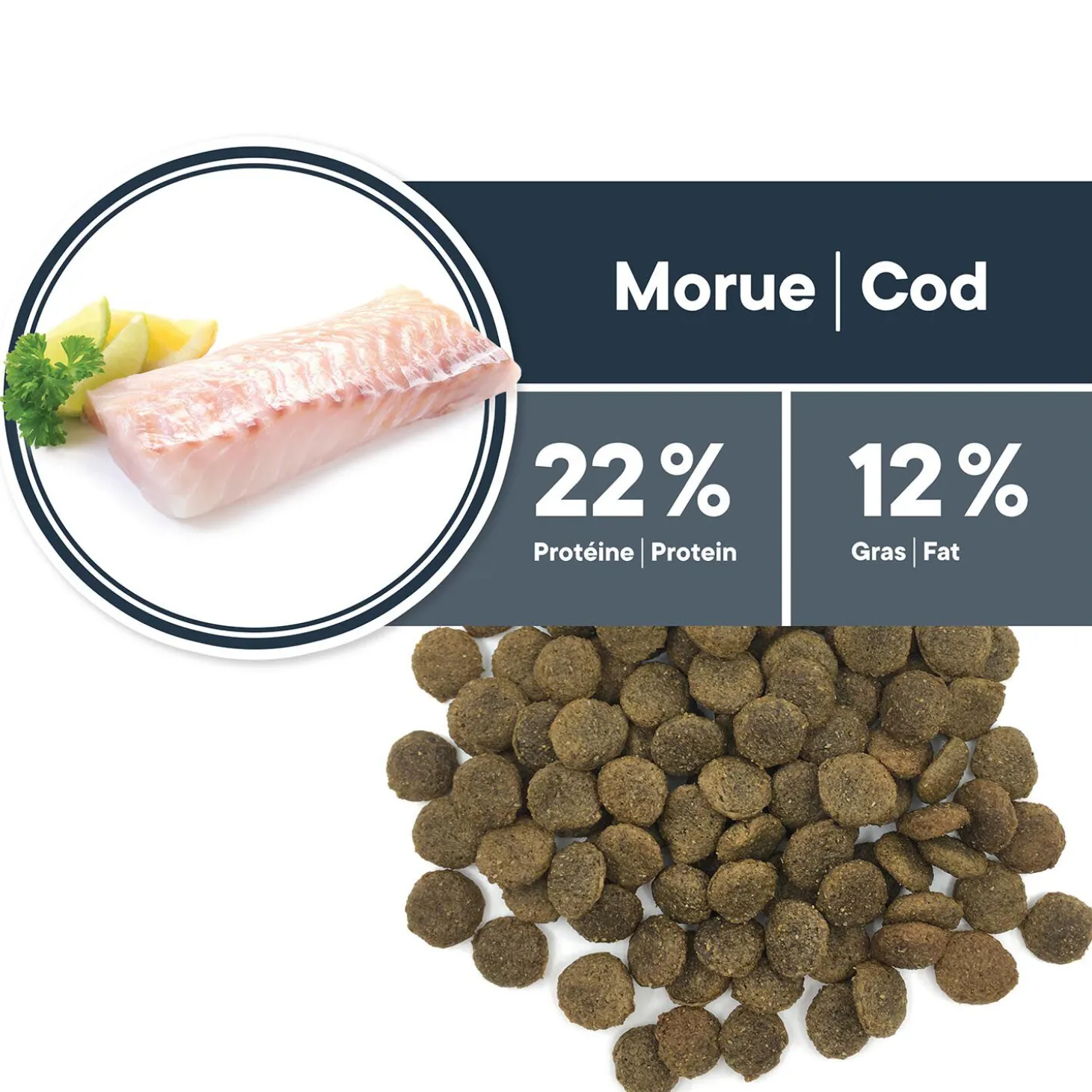 Hypoallergenic Grain-Free Cod Formula Dry Food for Adult Dogs, 2 kg