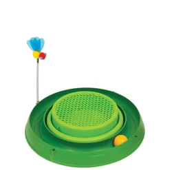 3-in-1 Circuit Ball Toy with Cat Grass, 14 in