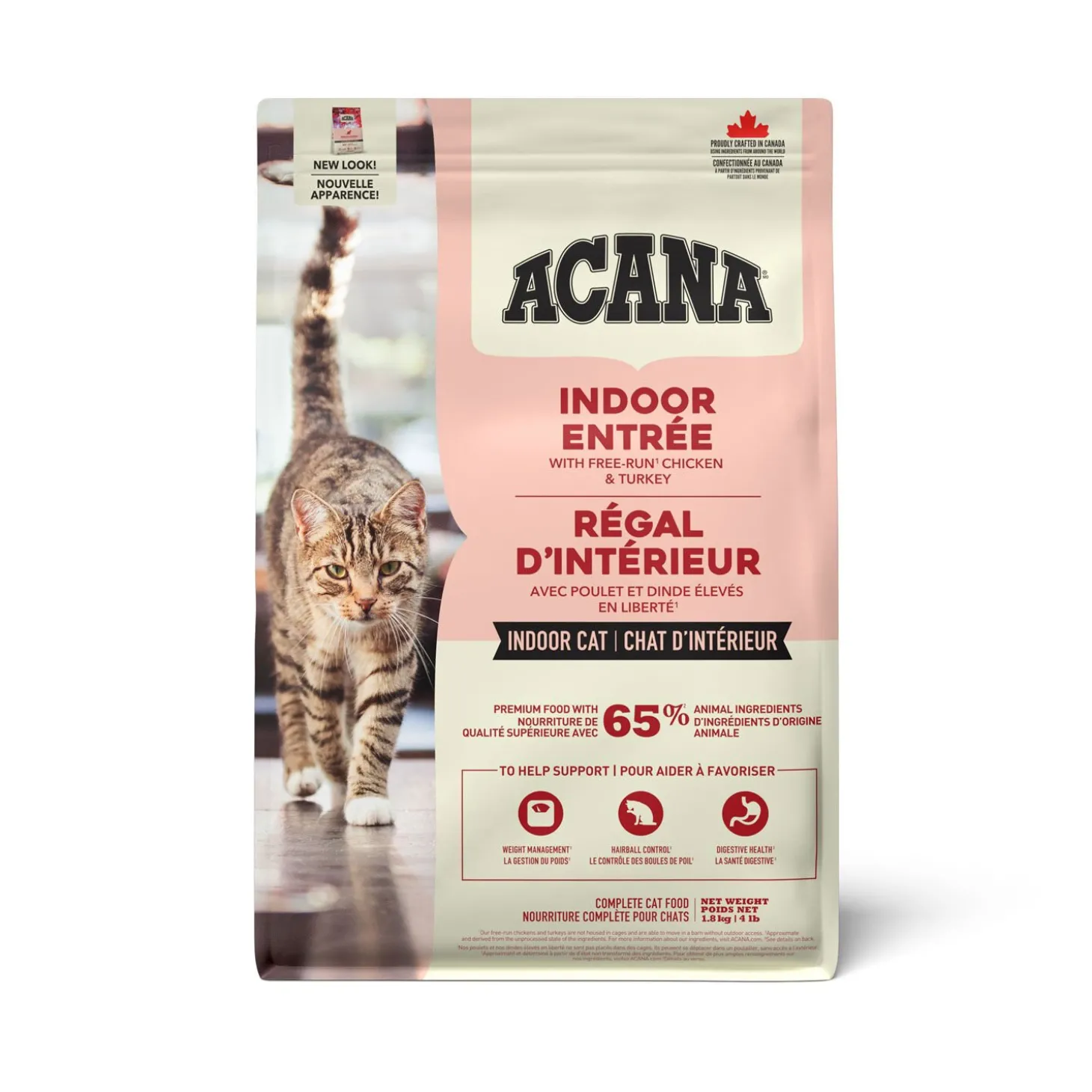 Indoor Entrée Dry Cat Food, 1.8 kg