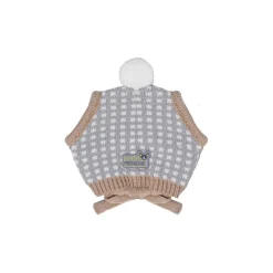 Knitted Hat with Pom-Pom for Small Dogs