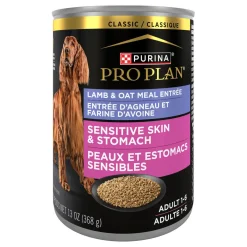 Lamb & Oat Meal Entrée Classic Adult Sensitive Skin & Stomach Wet Dog Food, 368 g