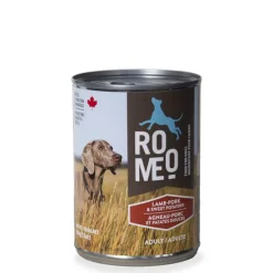 Lamb, pork and sweet potatoes wet food for dog
