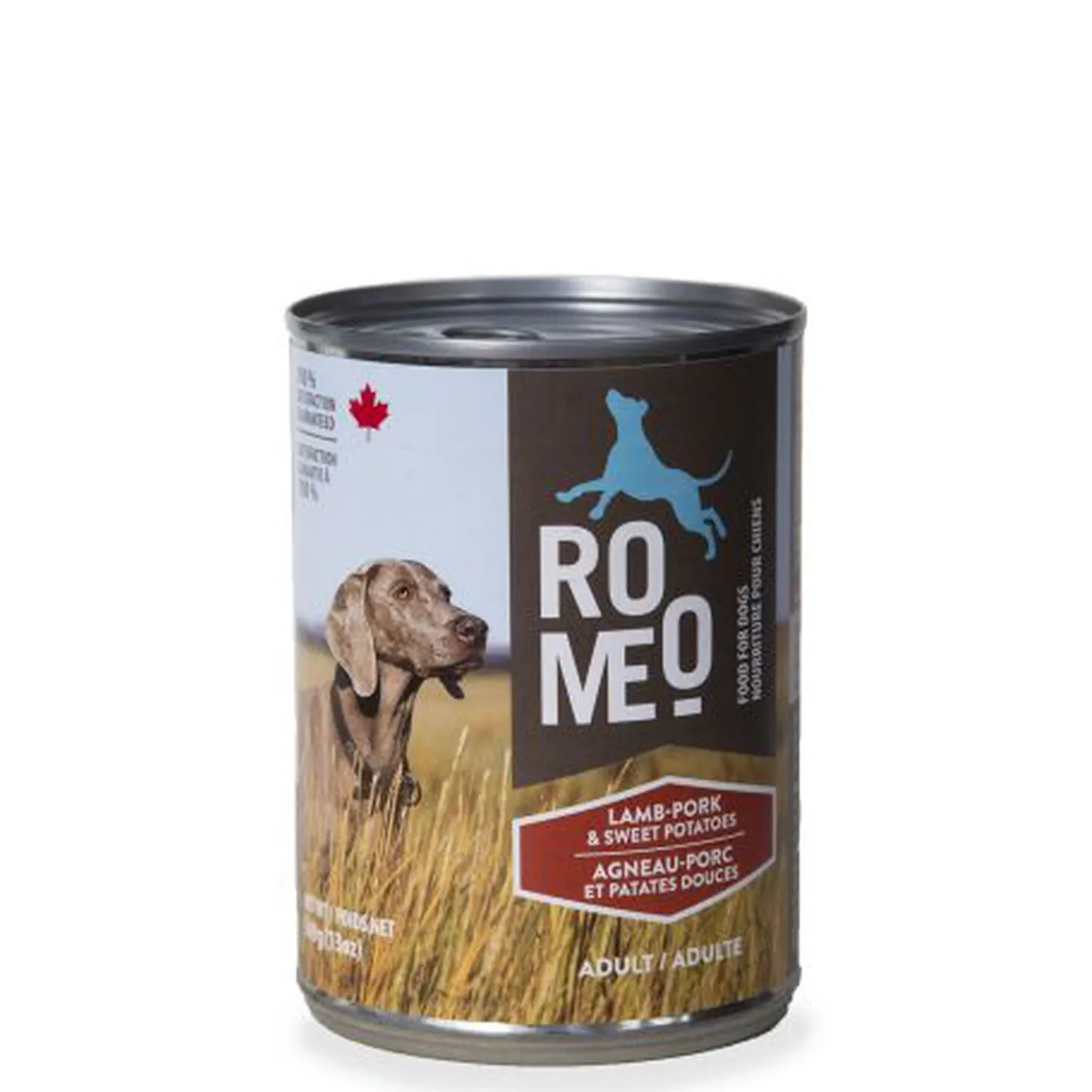 Lamb, pork and sweet potatoes wet food for dog