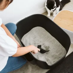 Large Luxury Litter Box with Bamboo Top