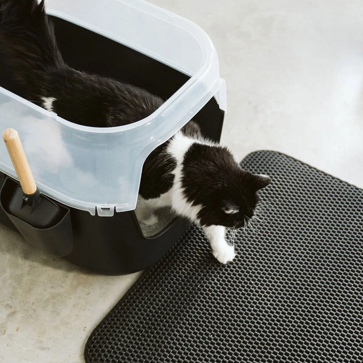 Large Luxury Litter Box with Bamboo Top