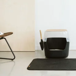 Large Luxury Litter Box with Bamboo Top
