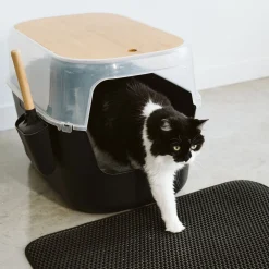 Large Luxury Litter Box with Bamboo Top