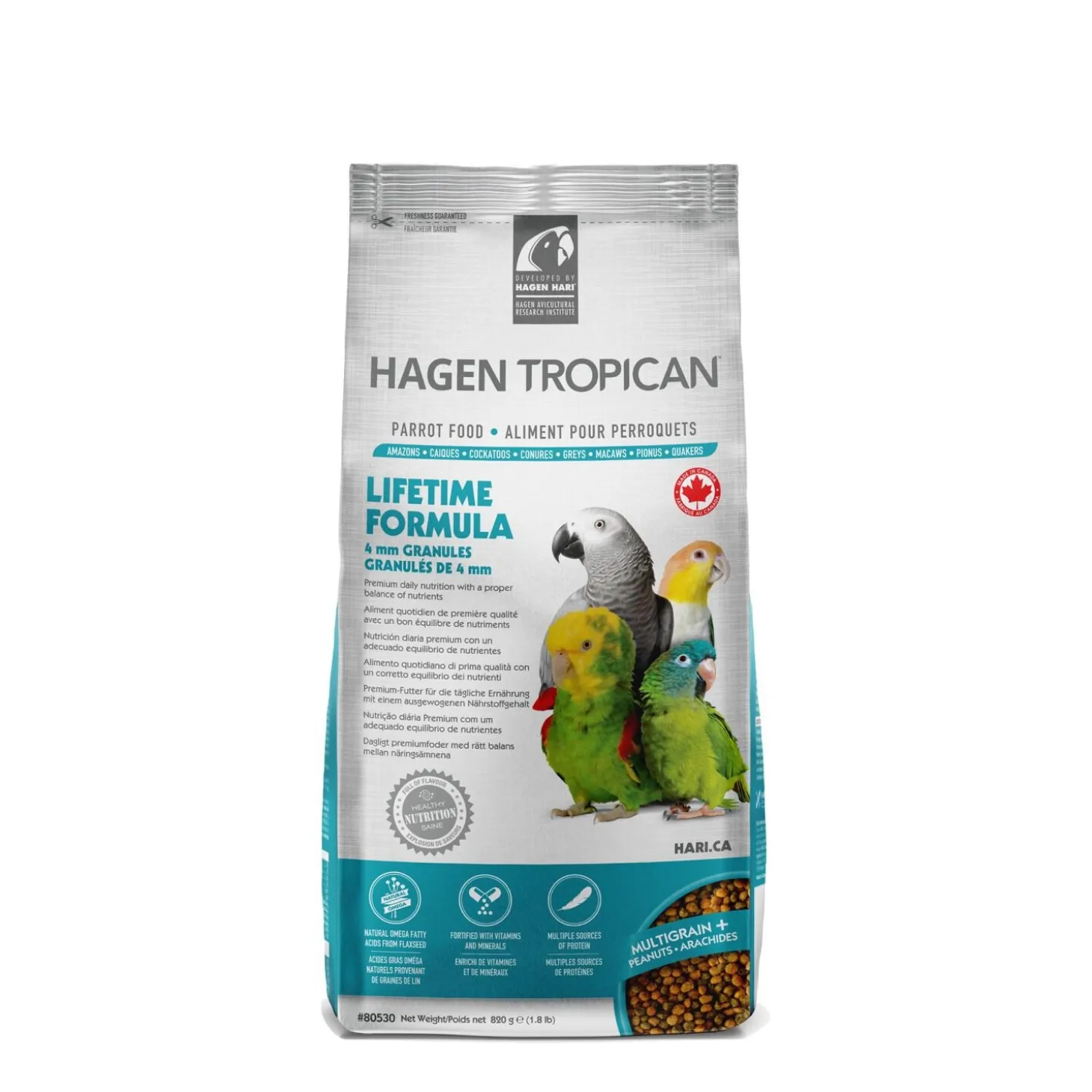 Lifetime Formula Granules for Parrots, 4 mm granules