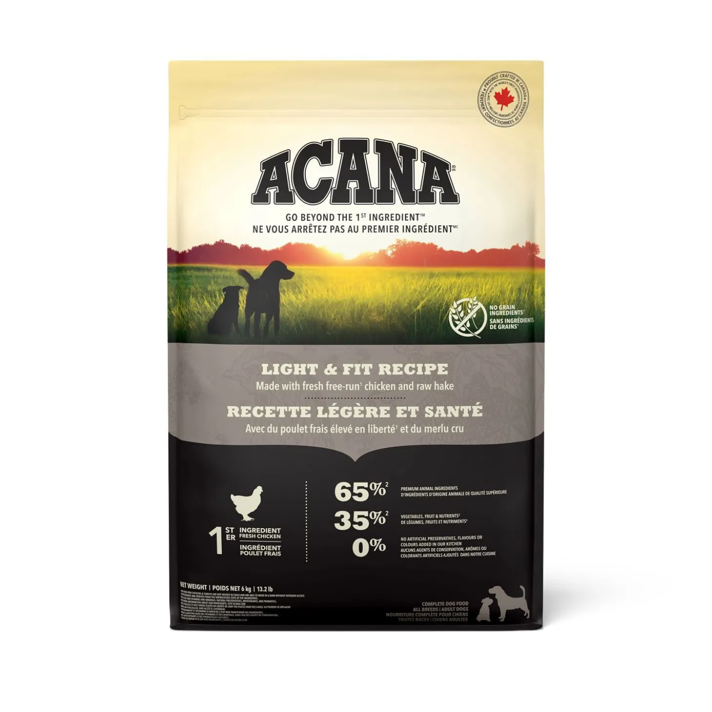 Light and Fit Recipe Dry Dog Food, 6 kg
