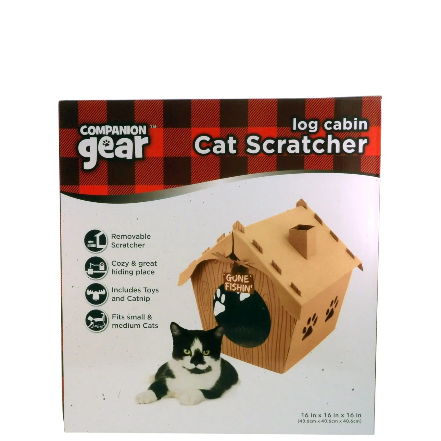Log Cabin Cat Scratcher House