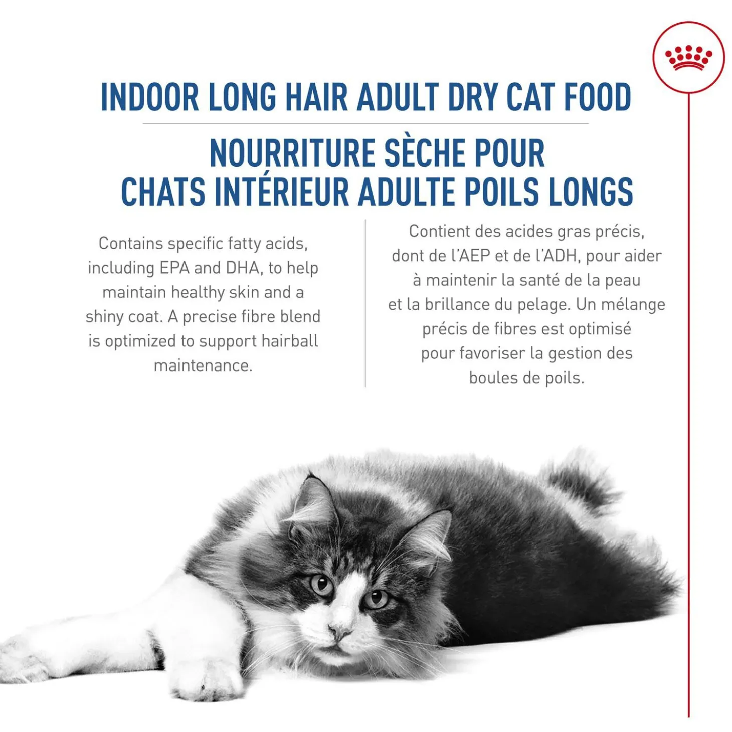 Long Hair Dry Food Formula for Indoor Cats Dry food