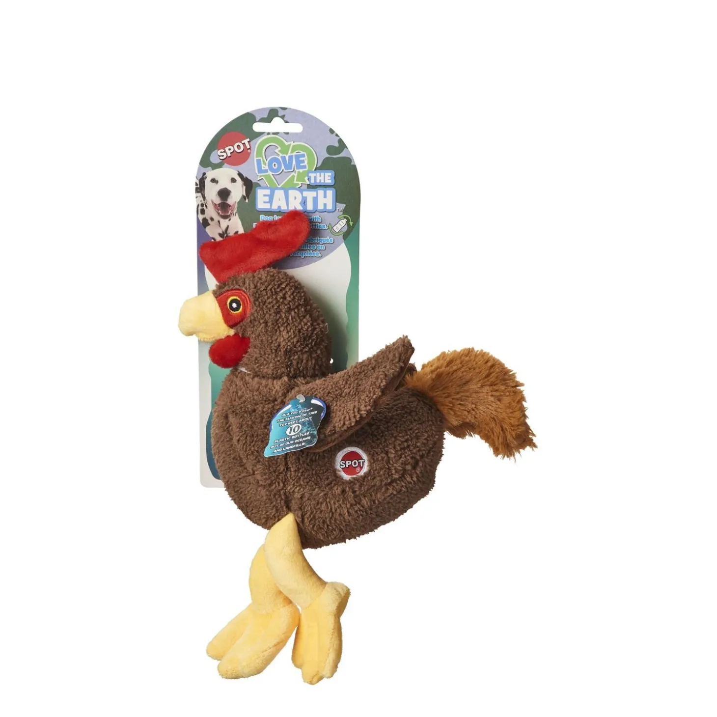 Love/Earth Plush Bird 8" Assorted Dog Toy