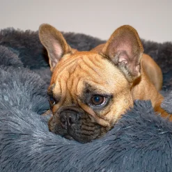 Luxurious Ultra Soft Pet Bed, dark grey