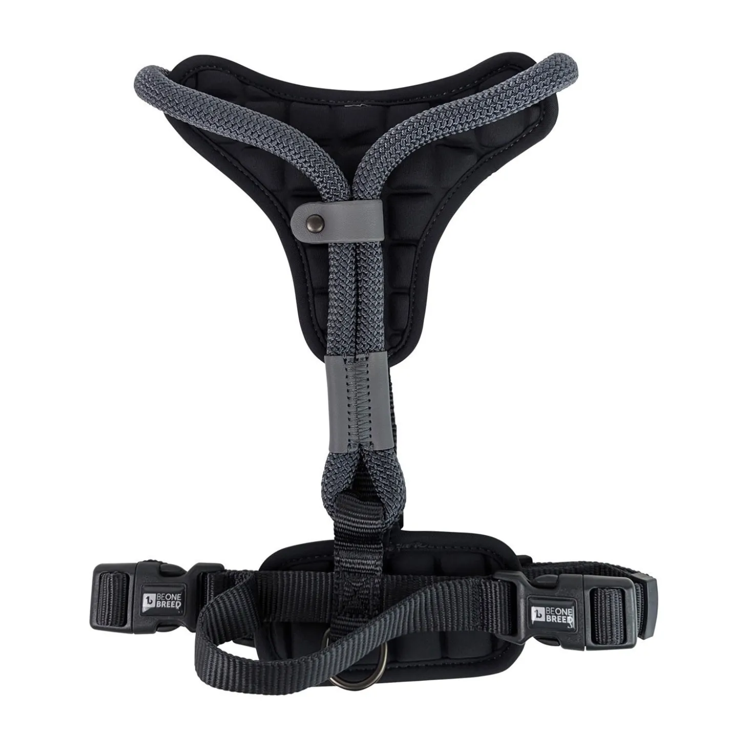Luxury Rope Harness for Dogs, Charcoal