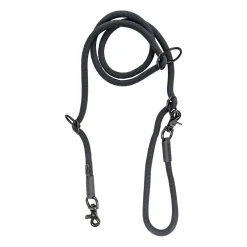 Luxury Rope Leash, Charcoal