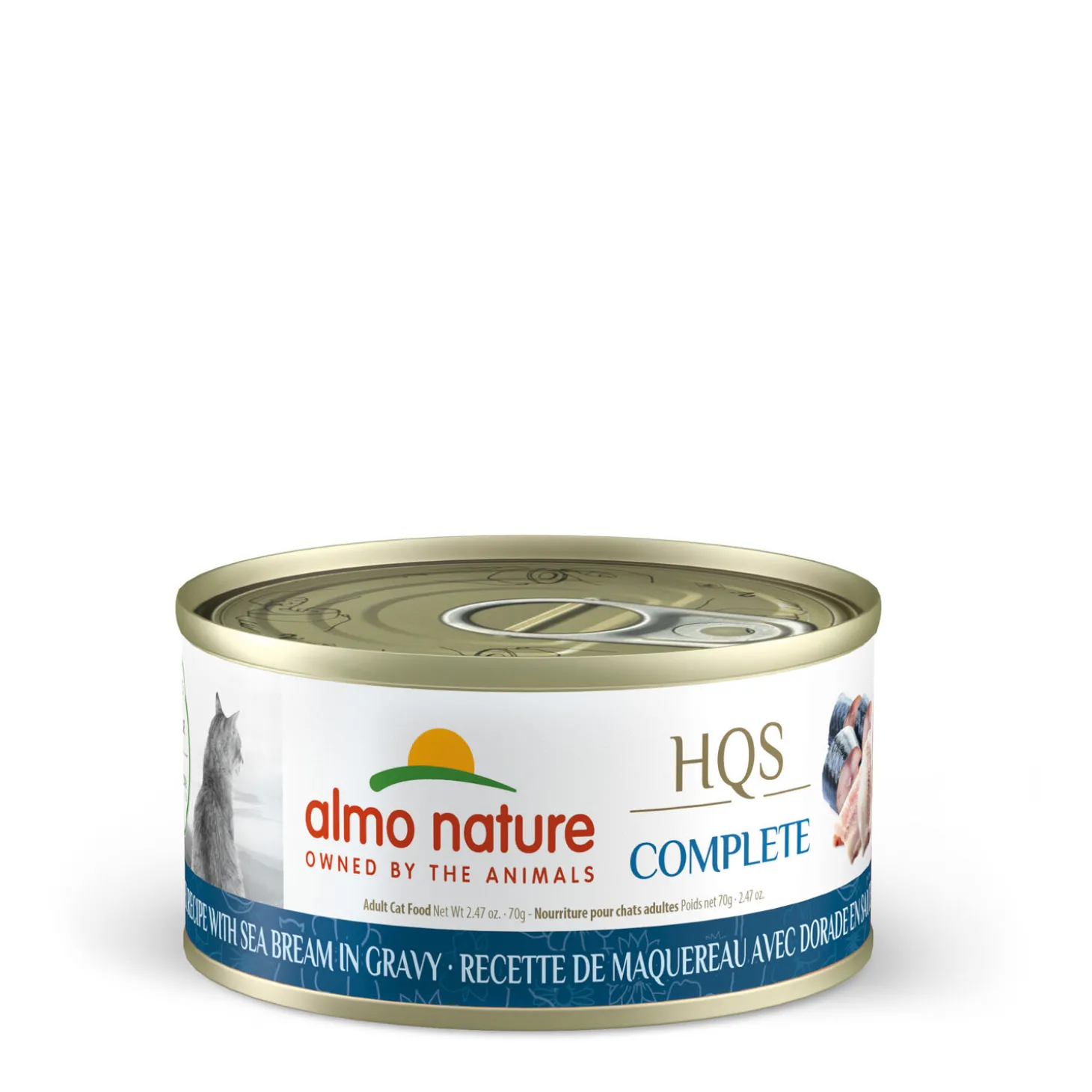 Mackerel and sea bream wet food for cats