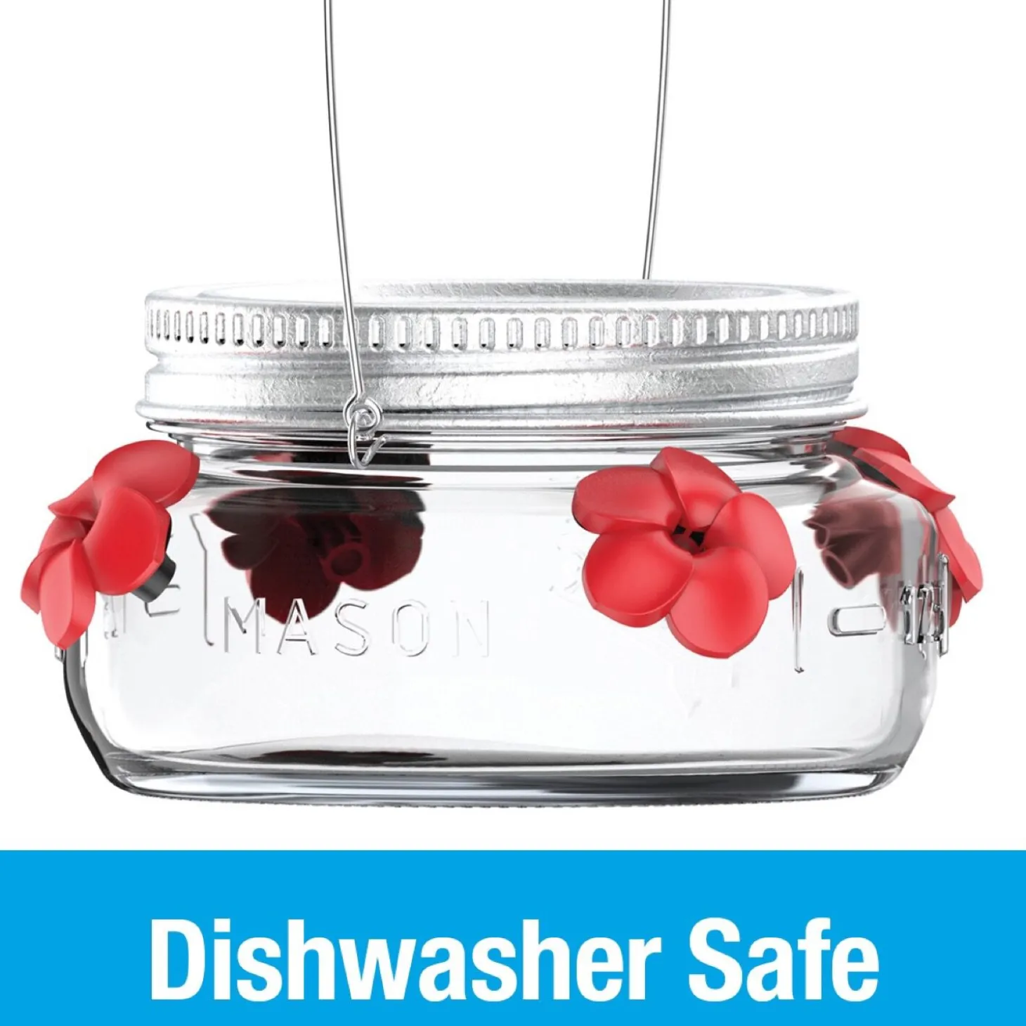 Mason Jar Hummingbird Feeder