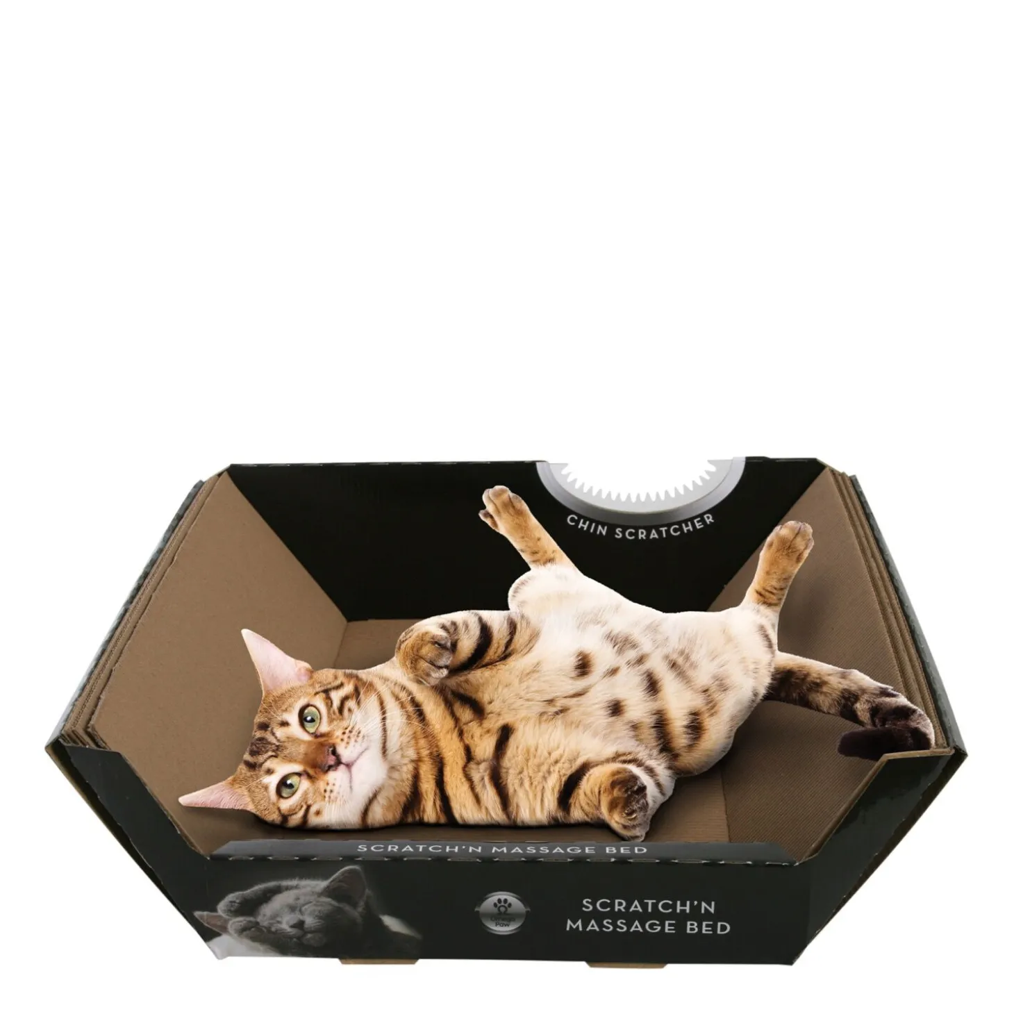 Massage bed and scratcher for cats
