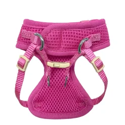 Mesh harness for very small dog, hot pink
