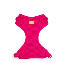 Mesh harness for very small dog, hot pink