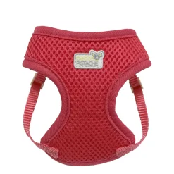 Mesh harness for very small dog, red