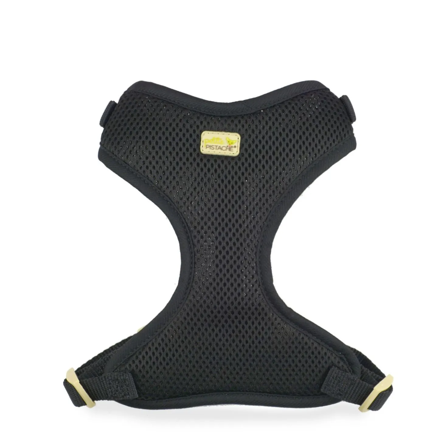 Mesh harness for very small dog, black