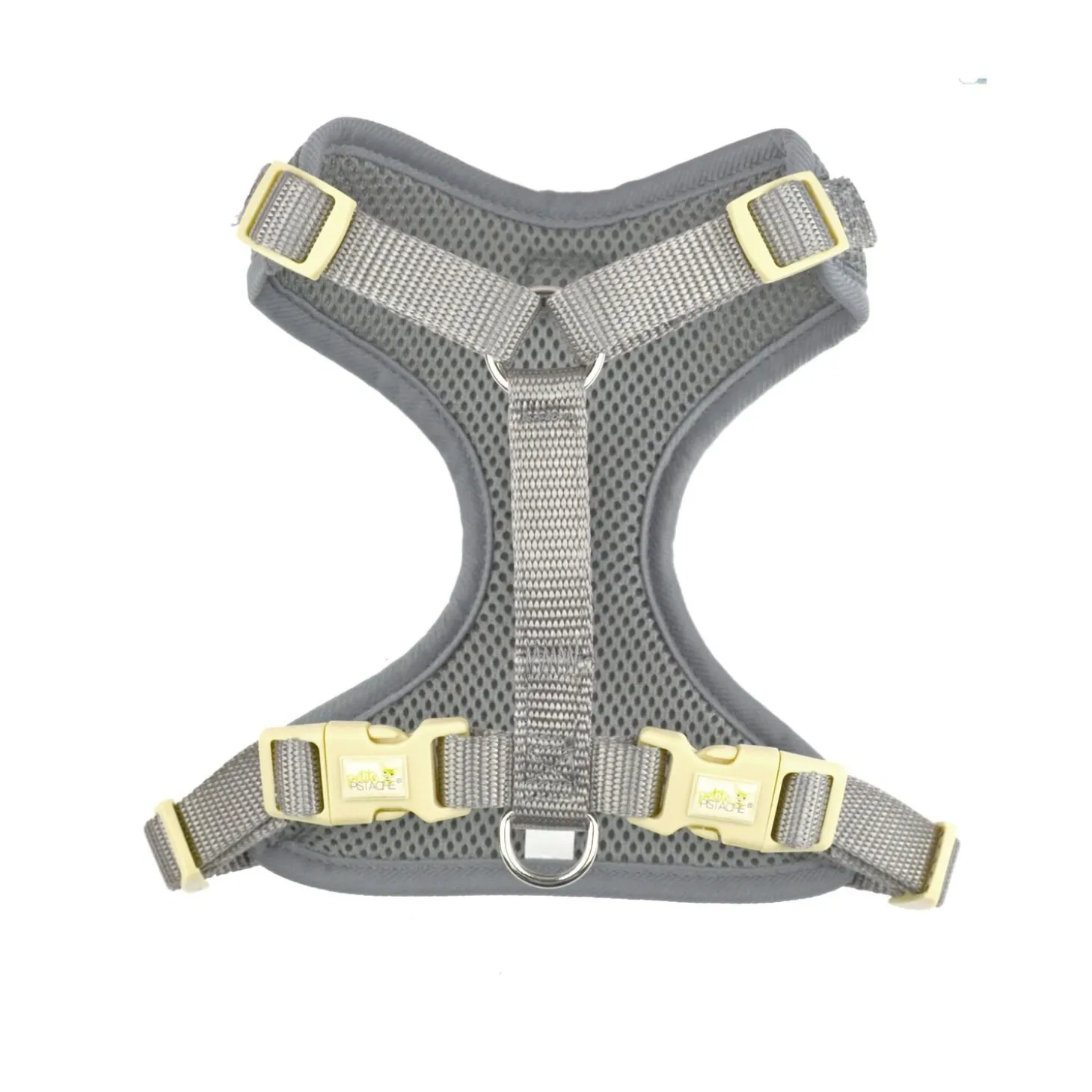 Mesh harness for very small dog, grey