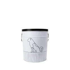 Metal Food Storage Bin, L