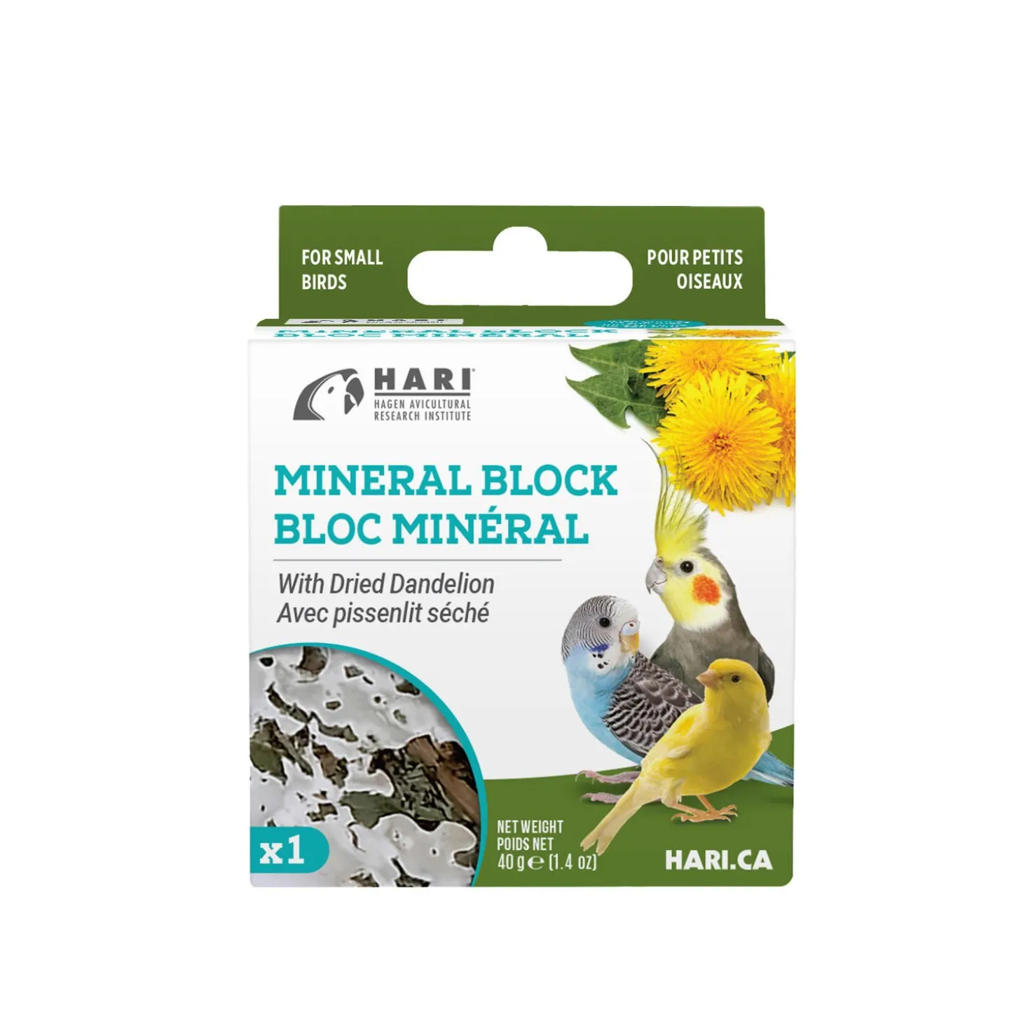 Mineral Block with Dried Dandelion