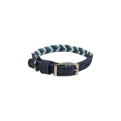 Mini Braided Collar for Dogs, Blue