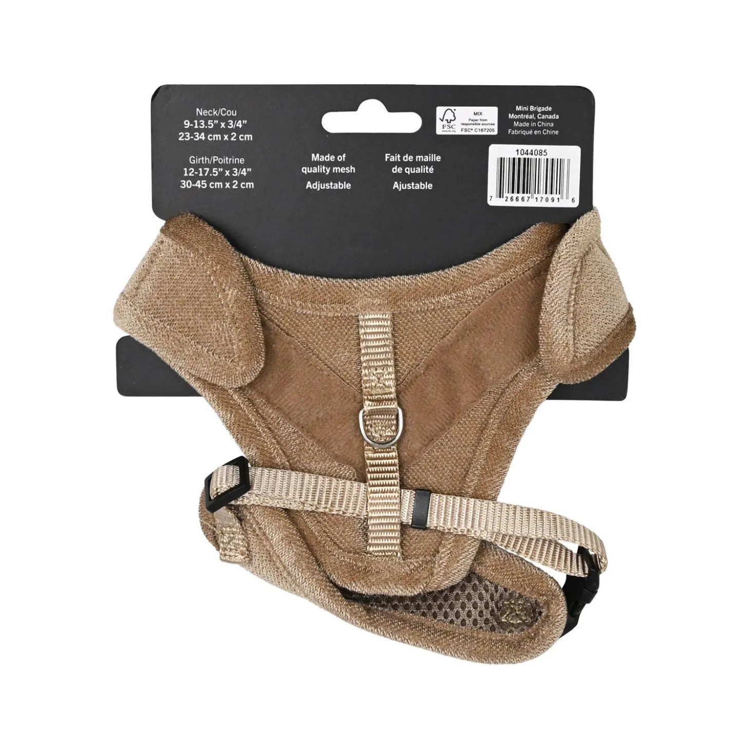 Mini Mesh Harness for Dogs, Sand