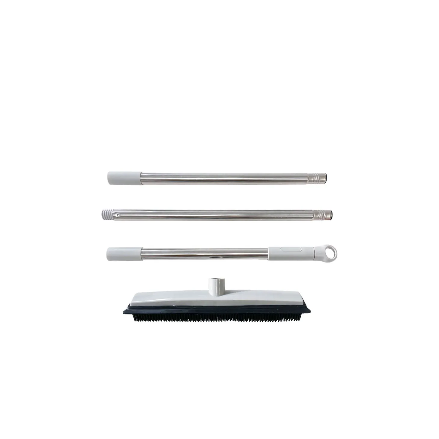 Multi-Surface Rubber Broom with Squeegee