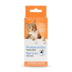 Nail caps for cats, clear