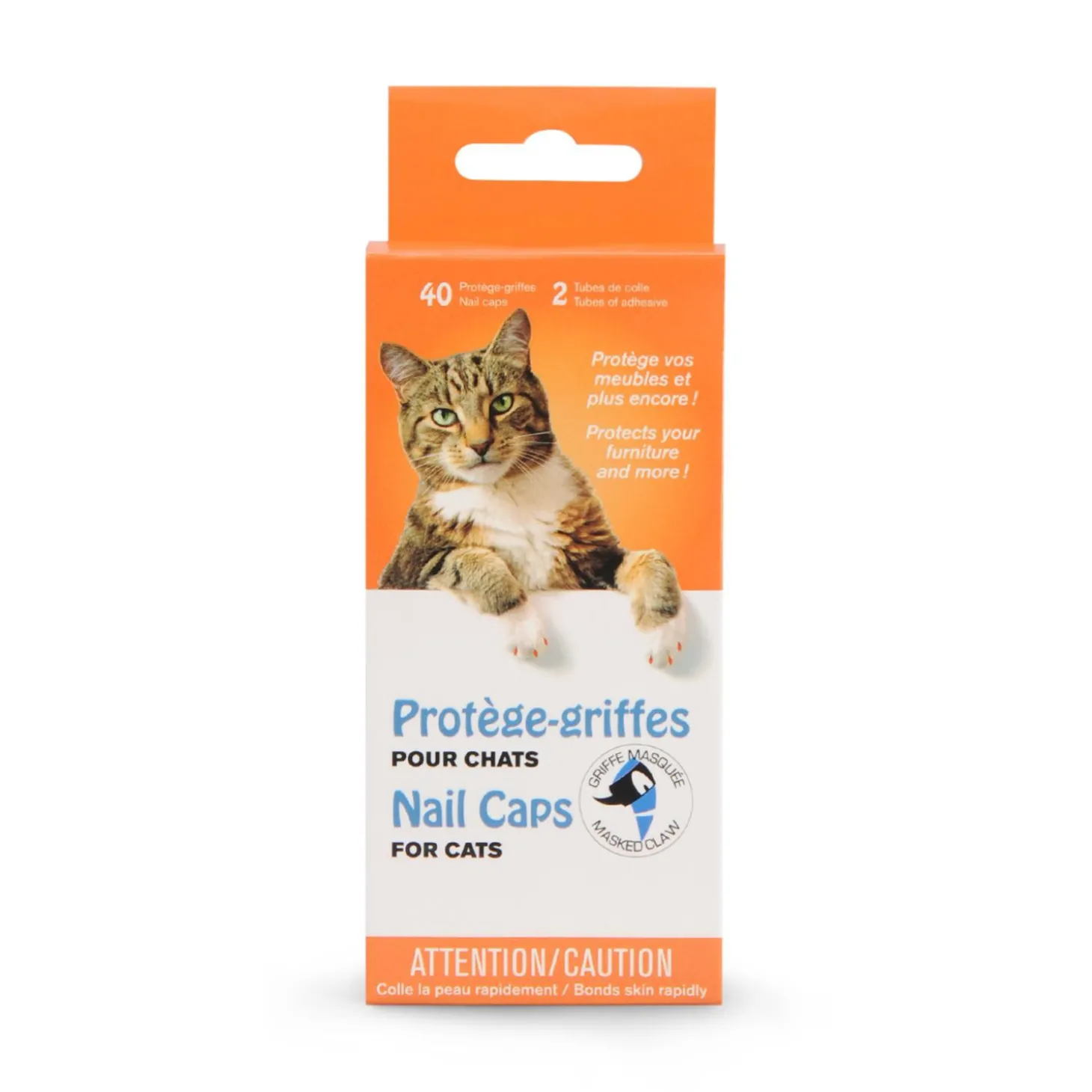 Nail caps for cats, clear