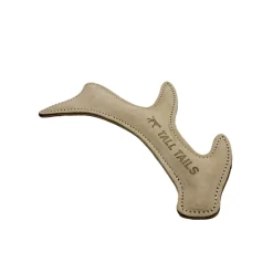 Natural Leather Antler Dog Toy