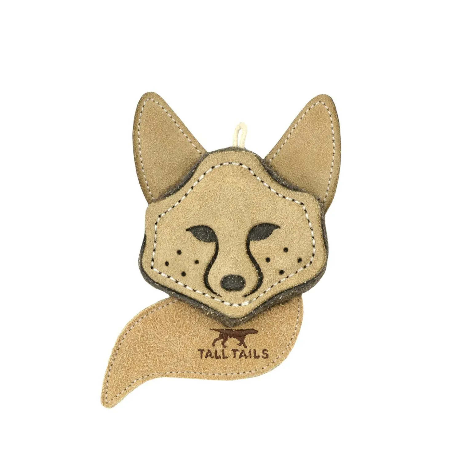 Natural Leather Fox Dog Toy
